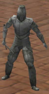 A Statuette of swordsman