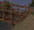 A Wood bridge - abutment