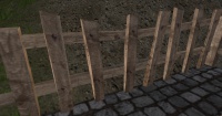 A Crude wooden Fence