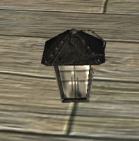 A Iron imperial lamp head