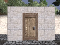 A Marble door