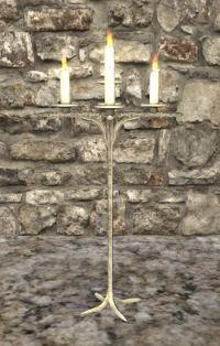 A Zinc candelabra