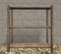 A Empty shelf