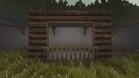 A Rustic log balcony