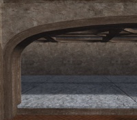A Rendered arch left