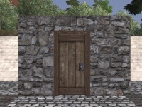 A Plain stone door