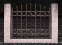A Marble high iron fence