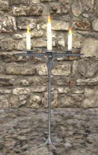 A Steel candelabra