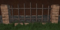 A Sandstone iron fence