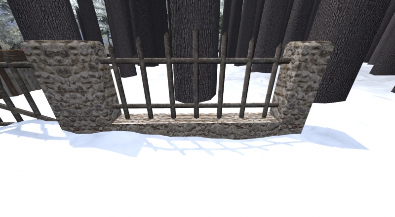 File:Rounded stone iron fence.jpg