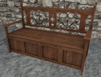 A Wooden bench
