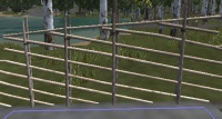 A High Roundpole Fence