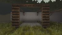 A Rustic log arch