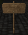 A Small sign
