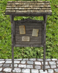 A Village message board