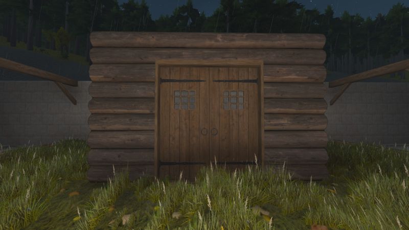 File:Hardwood log door double.jpg
