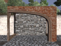 A Pottery arch left